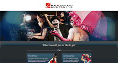 Desktop Screenshot of halleonard.com.au