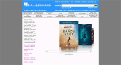Desktop Screenshot of halleonard.com